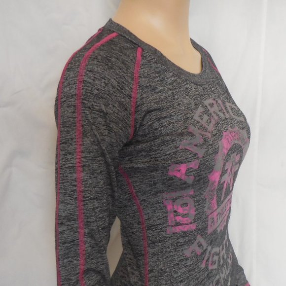 American Fighter T-Shirt Gray Graphic Size XS - Picture 3 of 9